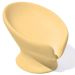 Saboneteira Porta Sabonete Banheiro Moderna Luxo 13cm em Cimento - Amarelo