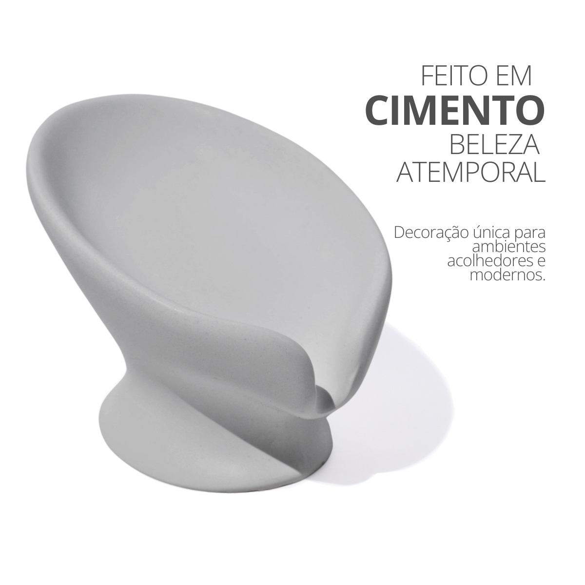 Saboneteira Porta Sabonete Banheiro Moderna Luxo 13cm em Cimento - Amarelo