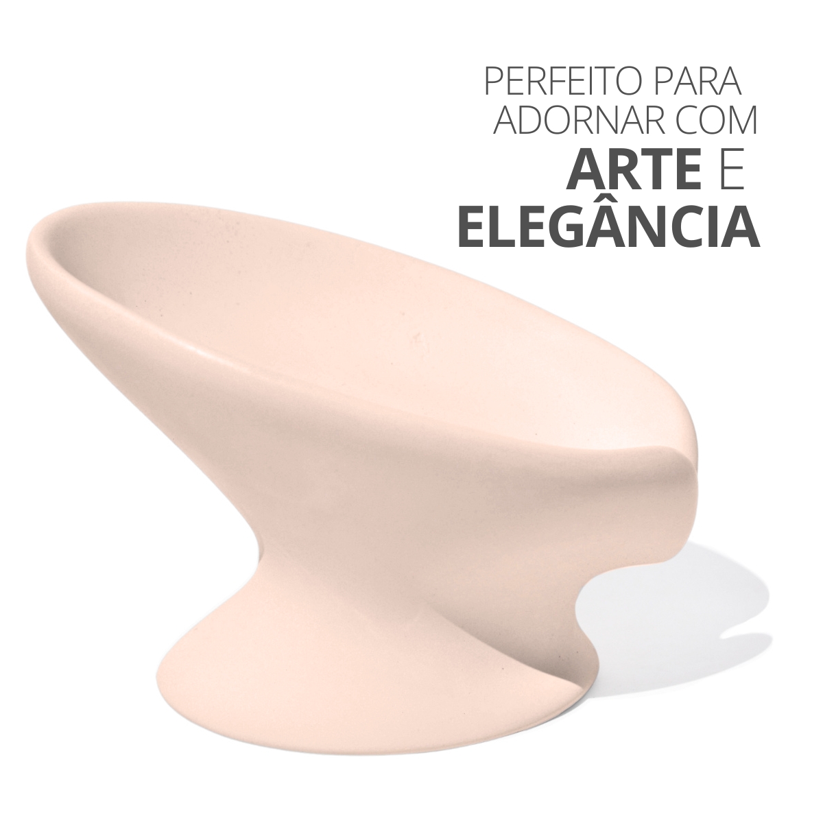 Saboneteira Porta Sabonete Banheiro Moderna Luxo 13cm em Cimento - Amarelo