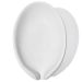 Saboneteira Porta Sabonete Banheiro Moderna Luxo 13cm em Cimento - Branco