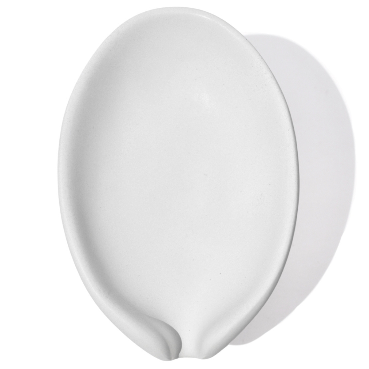 Saboneteira Porta Sabonete Banheiro Moderna Luxo 13cm em Cimento - Branco