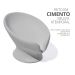 Saboneteira Porta Sabonete Banheiro Moderna Luxo 13cm em Cimento - Cinza