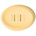 Saboneteira Porta Sabonete Banheiro Oval  Luxo 12,5cm em Cimento - Amarelo