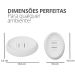 Saboneteira Porta Sabonete Banheiro Oval  Luxo 12,5cm em Cimento - Amarelo