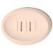 Saboneteira Porta Sabonete Banheiro Oval  Luxo 12,5cm em Cimento - Palha