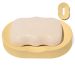 Saboneteira Porta Sabonete Banheiro Oval 11cm em Cimento - Amarelo