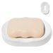 Saboneteira Porta Sabonete Banheiro Oval 11cm em Cimento - Branco