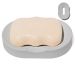 Saboneteira Porta Sabonete Banheiro Oval 11cm em Cimento - Cinza