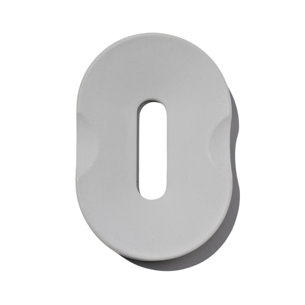 Saboneteira Porta Sabonete Banheiro Oval 11cm em Cimento - Cinza