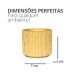 Vaso Decorativo Contemporâneo 7cm Em Cimento Artesanal  - Amarelo