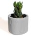 Vaso Decorativo Contemporâneo 7cm Em Cimento Artesanal  - Cinza