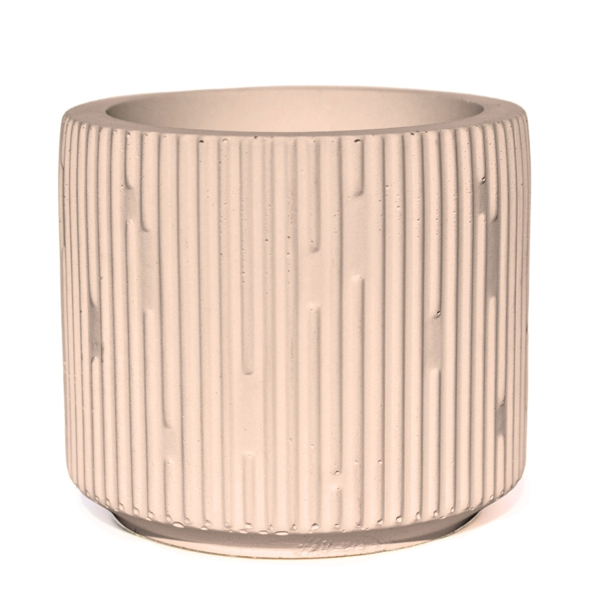 Vaso Decorativo Contemporâneo 7cm Em Cimento Artesanal  - Palha