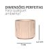Vaso Decorativo Contemporâneo 7cm Em Cimento Artesanal  - Palha