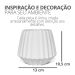 Vaso Decorativo Diamante Artesanal 10,5x13cm Em Cimento - Amarelo