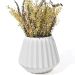 Vaso Decorativo Diamante Artesanal 10,5x13cm Em Cimento - Branco