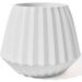 Vaso Decorativo Diamante Artesanal 10,5x13cm Em Cimento - Branco
