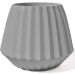 Vaso Decorativo Diamante Artesanal 10,5x13cm Em Cimento - Cinza
