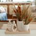 Vaso Decorativo Duplo Joana Artesanal 15cm em Cimento Artesanal - Branco