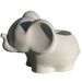 Vaso Decorativo Elefante 12cm Cimento Artesanal - Palha