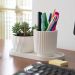Vaso Decorativo Garrafa Grécia 9,5cm Cimento Artesanal - Branco