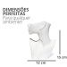Vaso Decorativo Perfil Rosto Artesanal Decoração Sala e Casa - Branco