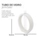 Vaso Decorativo Solitário Argola 16,5cm Artesanal em Cimento - Branco
