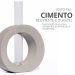 Vaso Decorativo Solitário Redondo 16,5cm Artesanal em Cimento - Cinza