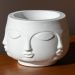 Vaso Decorativo Tarsila 10cm Artesanal Em Cimento - Branco