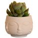 Vaso Decorativo Tarsila 10cm Artesanal Em Cimento - Palha