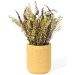 Vaso Decorativo Texturizado 10cm em Cimento Artesanal - Amarelo
