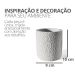 Vaso Decorativo Texturizado 10cm em Cimento Artesanal - Amarelo