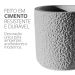 Vaso Decorativo Texturizado 10cm em Cimento Artesanal - Palha