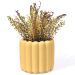 Vaso Decorativo Tulipa 8cm Artesanal em Cimento - Amarelo
