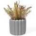 Vaso Decorativo Tulipa 8cm Artesanal em Cimento - Cinza