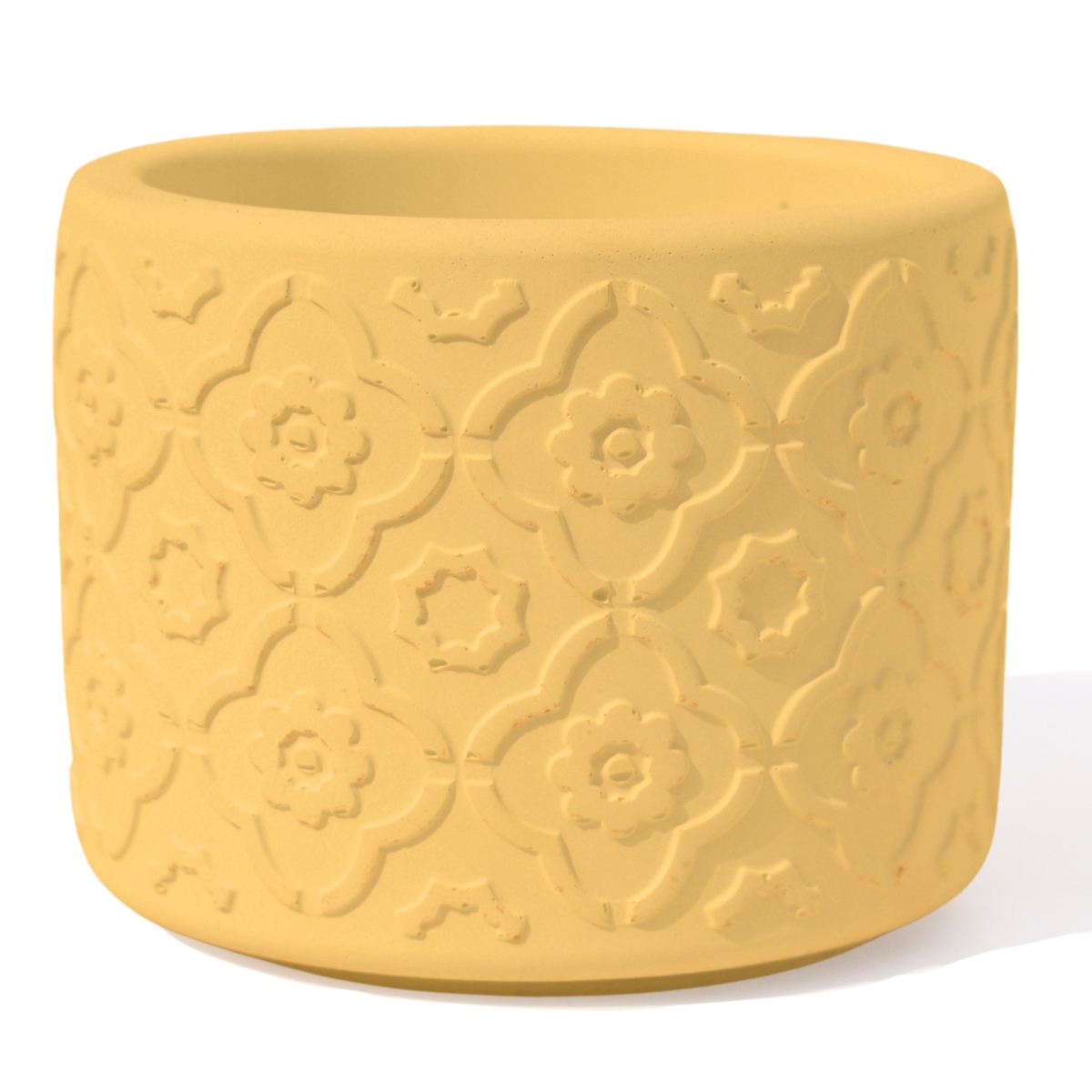 Vaso Estados Artesanal Decor 10cm Rio de Janeiro em Cimento - Amarelo