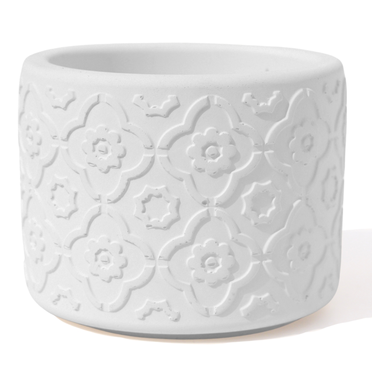 Vaso Estados Artesanal Decor 10cm Rio de Janeiro em Cimento - Branco