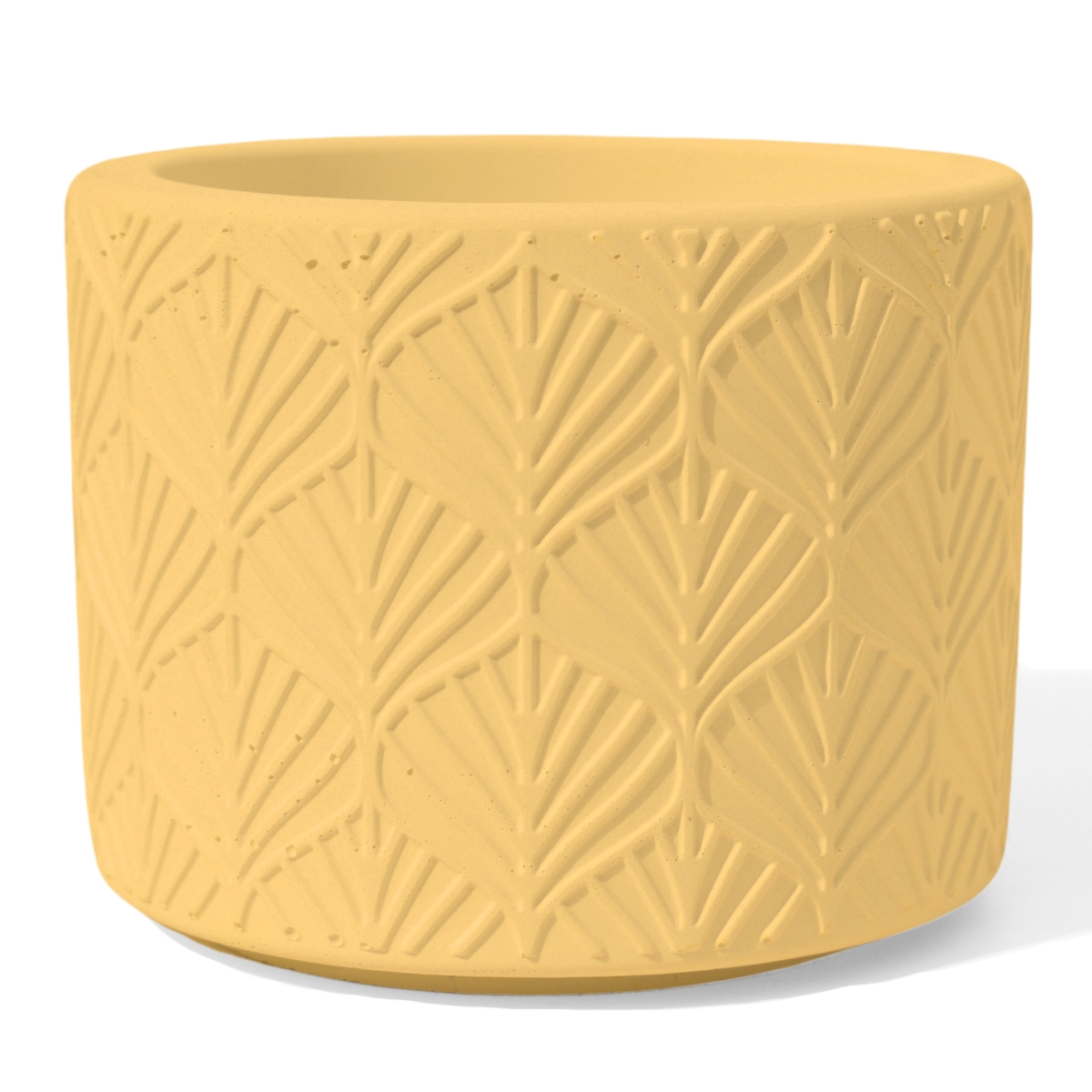 Vaso Estados Artesanal Decorativo 10cm Amazonas em Cimento - Amarelo