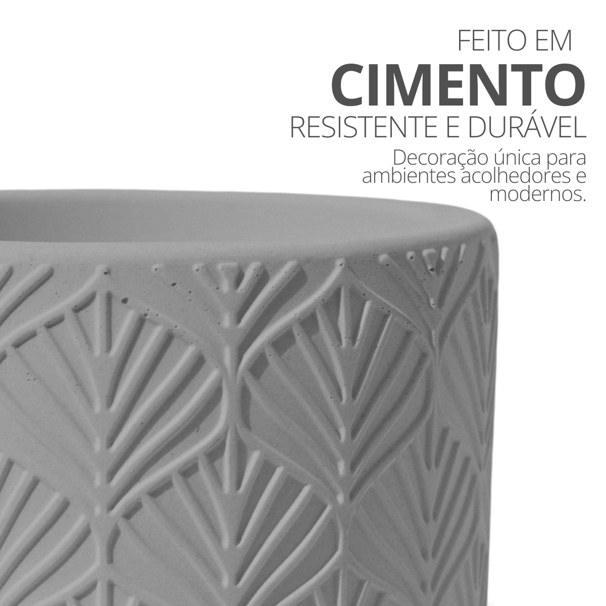 Vaso Estados Artesanal Decorativo 10cm Amazonas em Cimento - Azul