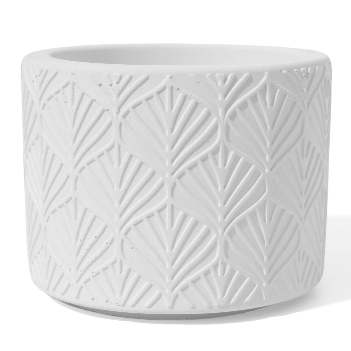 Vaso Estados Artesanal Decorativo 10cm Amazonas em Cimento - Branco