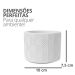 Vaso Estados Artesanal Decorativo 10cm Amazonas em Cimento - Cinza