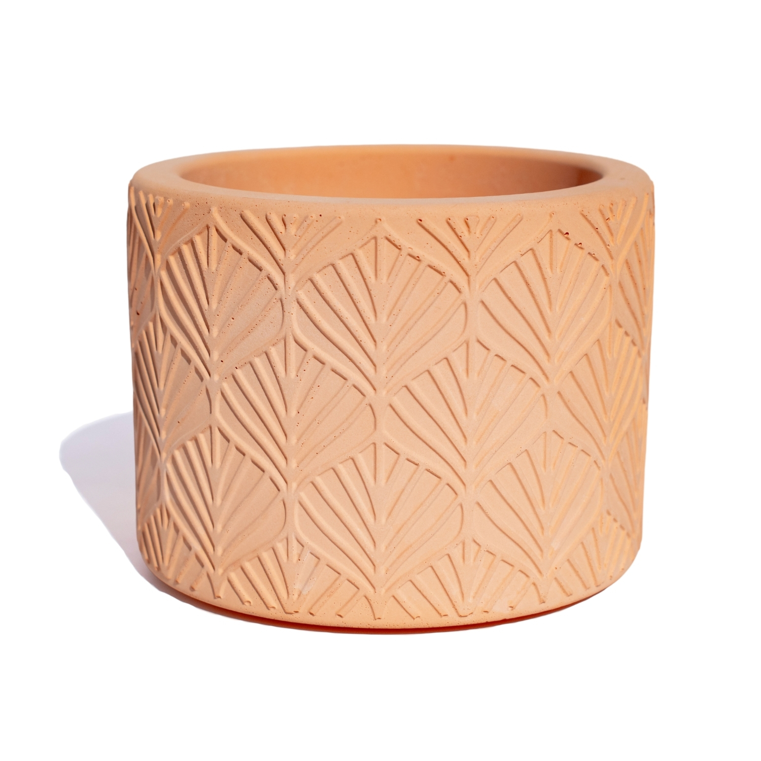 Vaso Estados Artesanal Decorativo 10cm Amazonas em Cimento - Laranja