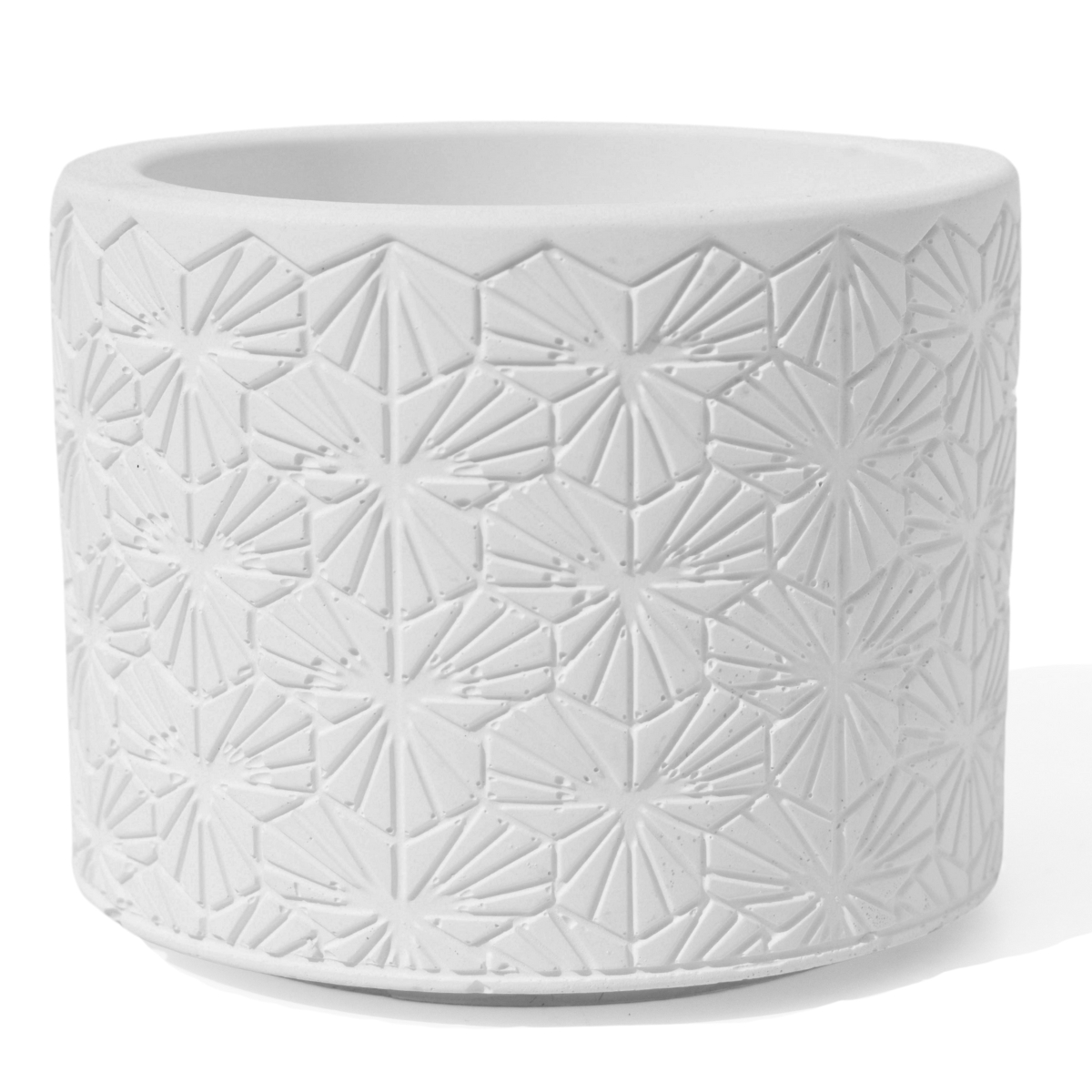 Vaso Estados Artesanal Decorativo 10cm Bahia em Cimento - Branco