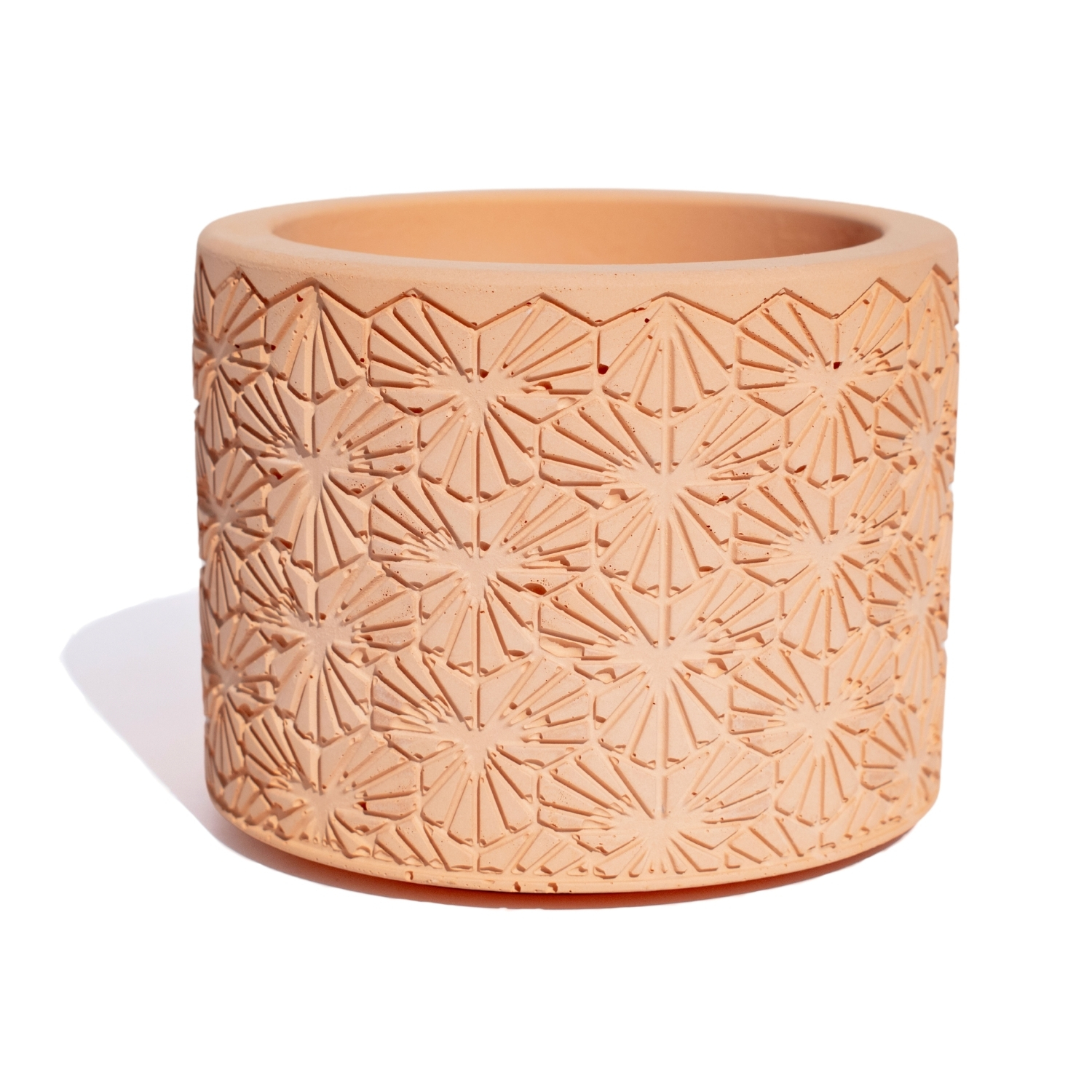 Vaso Estados Artesanal Decorativo 10cm Bahia em Cimento - Laranja