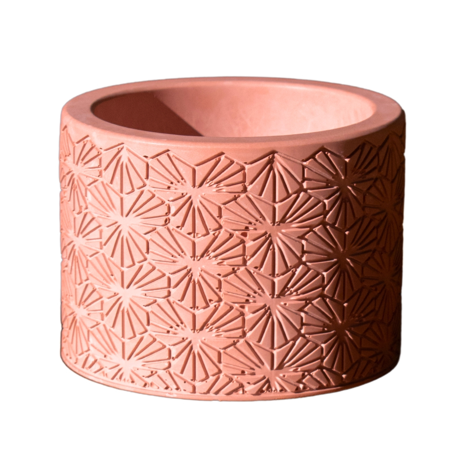 Vaso Estados Artesanal Decorativo 10cm Bahia em Cimento - Vermelho