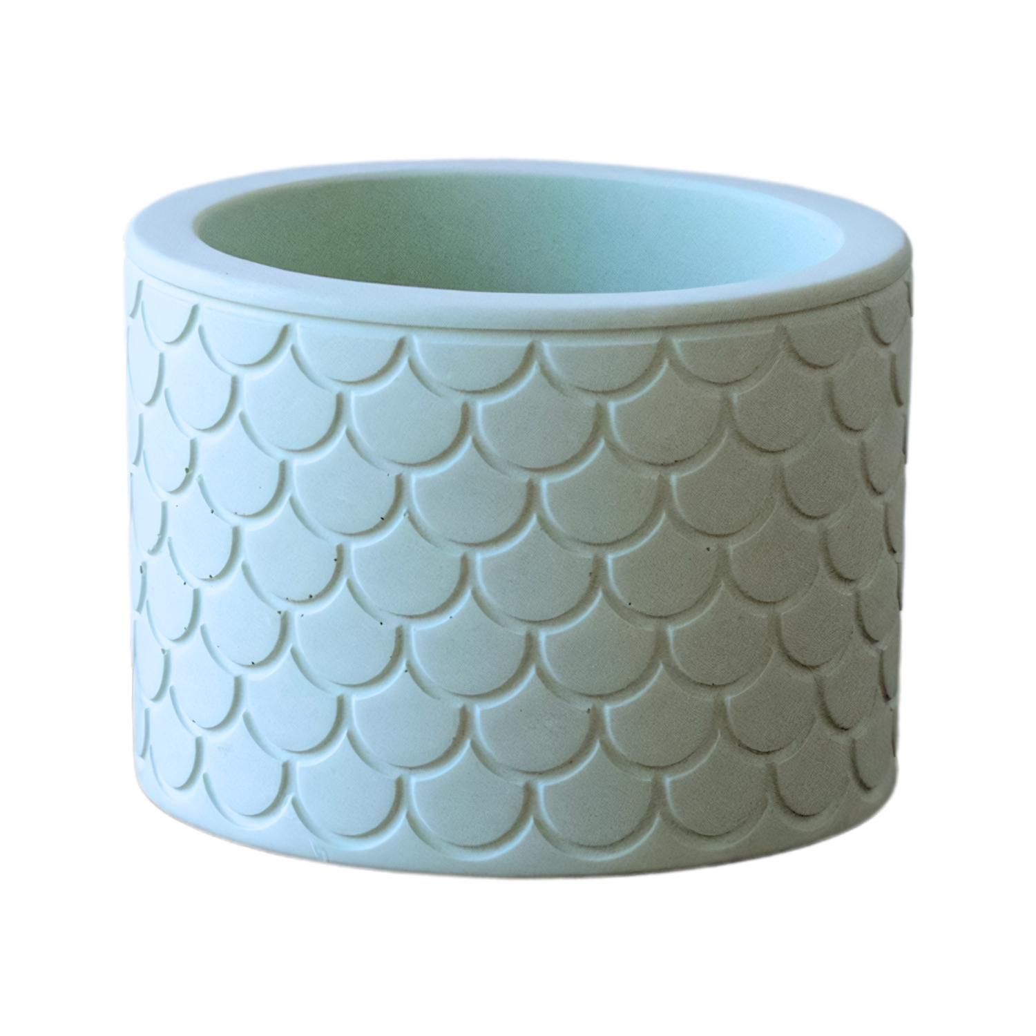 Vaso Estados Artesanal Decorativo 10cm São Paulo em Cimento - Azul