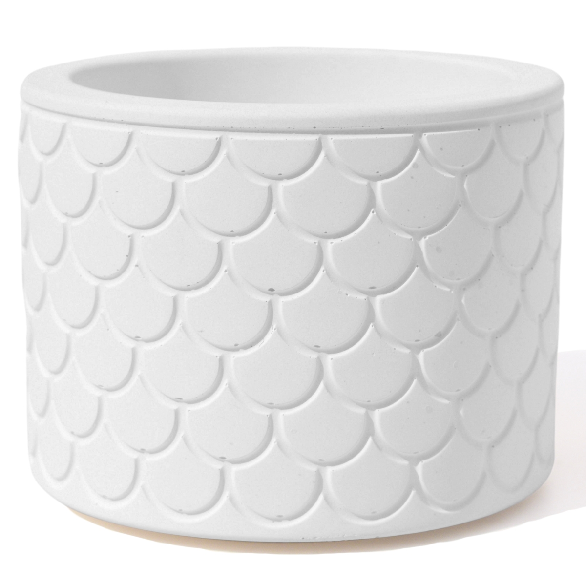 Vaso Estados Artesanal Decorativo 10cm São Paulo em Cimento - Branco