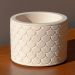 Vaso Estados Artesanal Decorativo 10cm São Paulo em Cimento - Branco