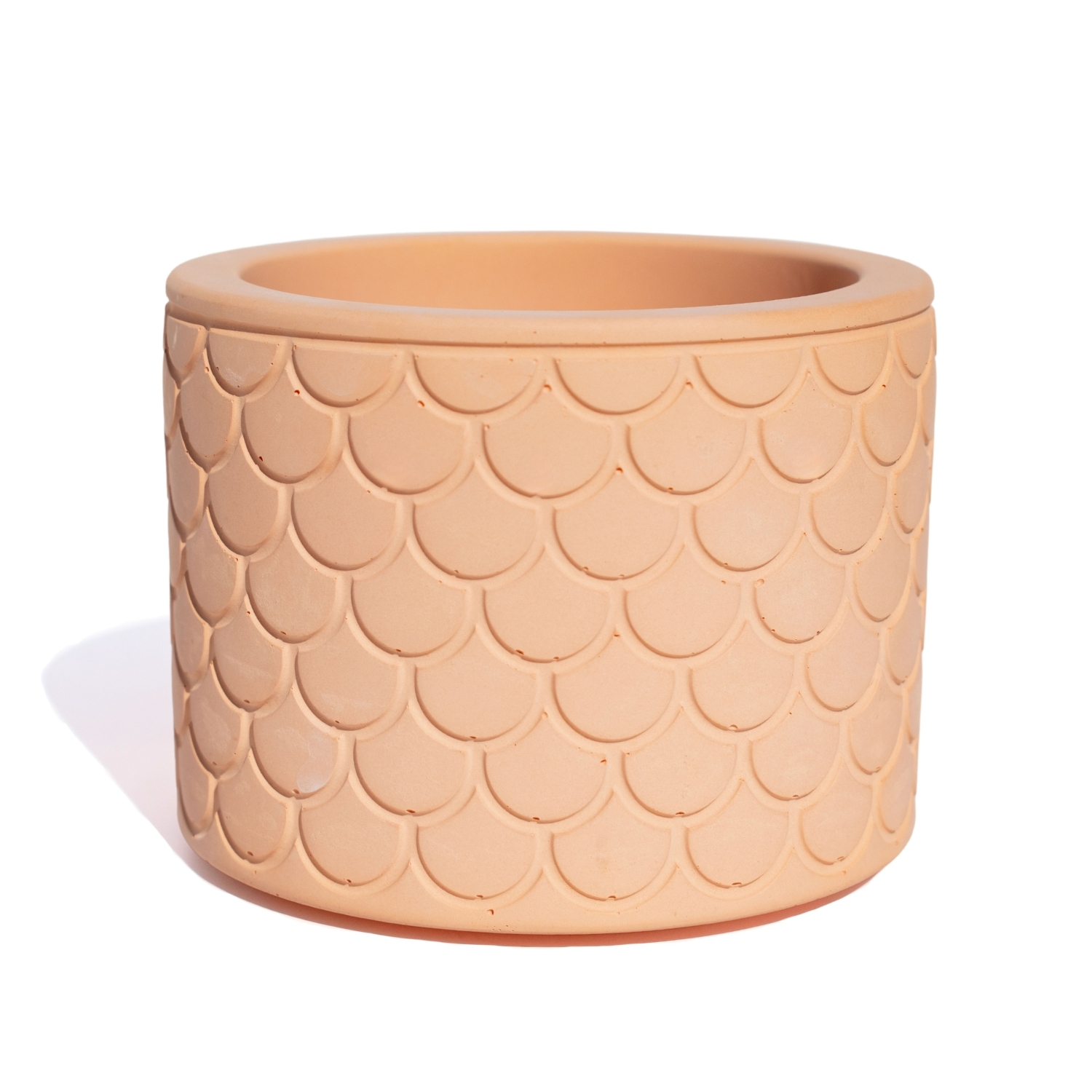 Vaso Estados Artesanal Decorativo 10cm São Paulo em Cimento - Laranja