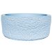 Vaso Texturizado Clássico M Baixo Artesanal 5,5x12,5cm Em Resina Mineral - Azul