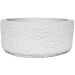 Vaso Texturizado Clássico M Baixo Artesanal 5,5x12,5cm Em Resina Mineral - Branco
